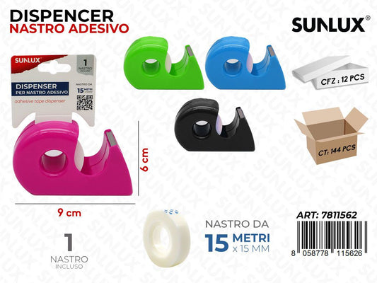 Dispencer Nastro Adv col Ass. 9*6CM