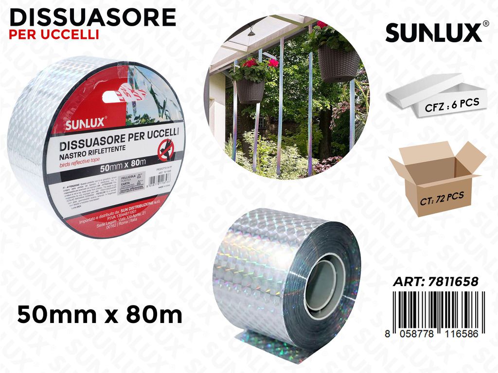 Sunlux Nastro Riflettente 50MM*80MT