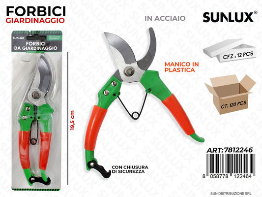 Forbici da Giardinaggio in Acciaio 19.5CM