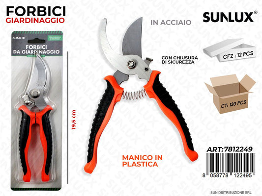 Forbici da Giardinaggio in Acciaio 19.5CM