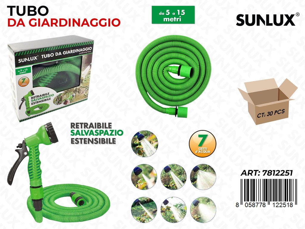 Tubo da Giardinaggio Estens. da 5 a 15MT