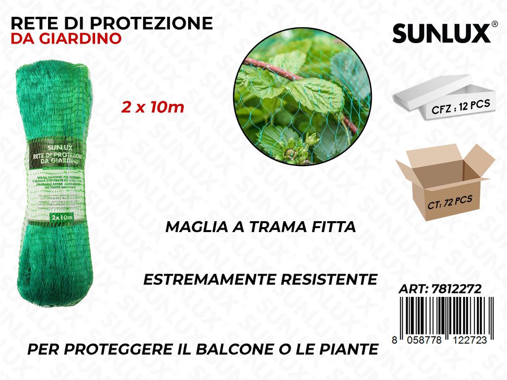 Rete di Protezione da Giardino Verde 2*10MT