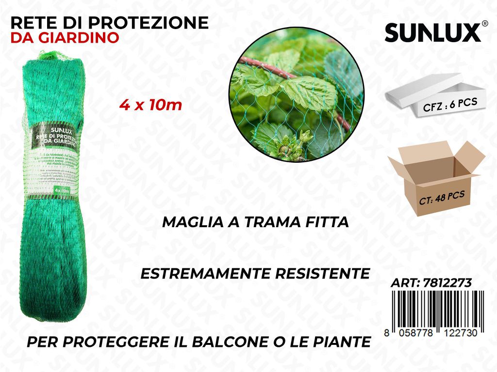 Rete di Protezione da Giardino Verde 4*10MT