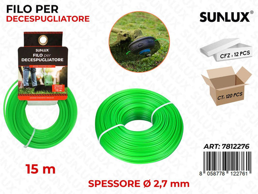 Filo per Decespugliatore D.2.7MM*15MT