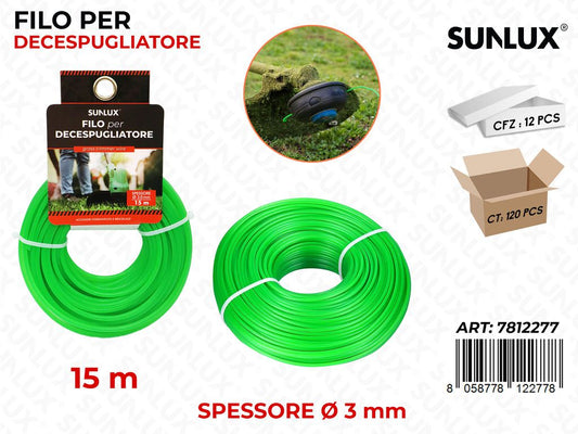 Filo per Decespugliatore D.3MM*15MT