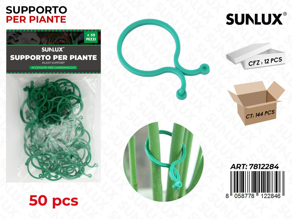 Sunlux Supporto per Piante 50PCS