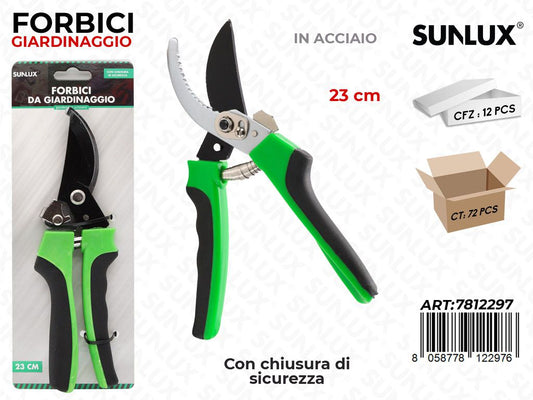 Sunlux Forbici Giardinaggio Acciaio 23CM