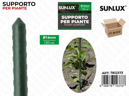 Sunlux Supporto per Piante D.16MM*120CM
