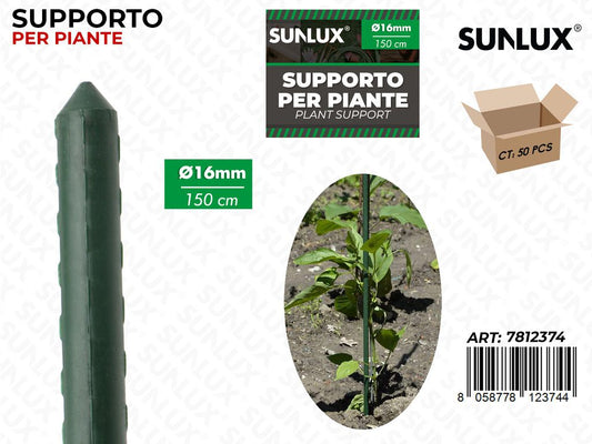 Sunlux Supporto per Piante D.16MM*150CM