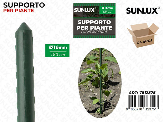 Sunlux Supporto per Piante D.16MM*180CM