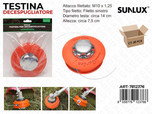 Sunlux Testina per Decespugliatore M10X 1.25