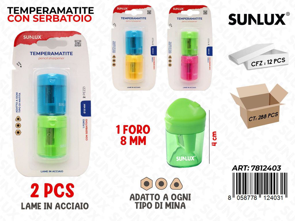 TEMPERAMATITA 2PCS 1FORO C/SERB.