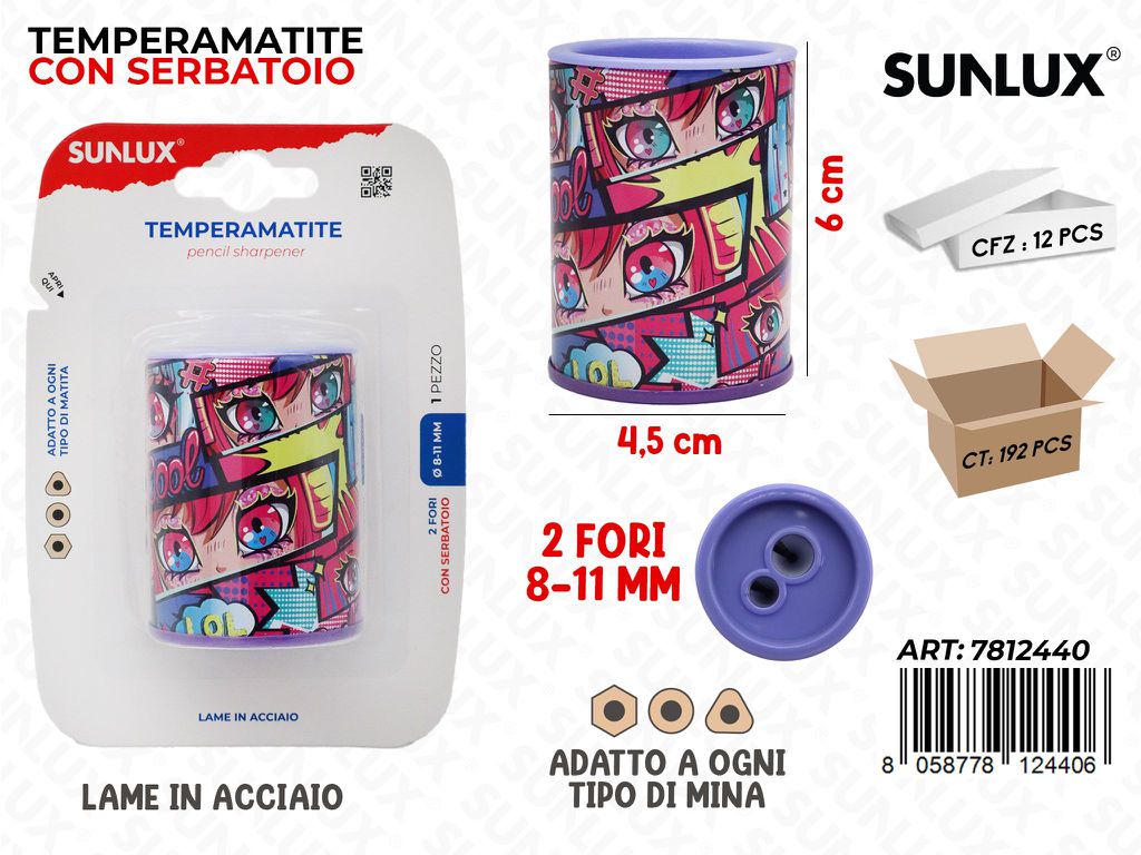 TEMPERAMATITA 1PCS 2FORO C/SERB.