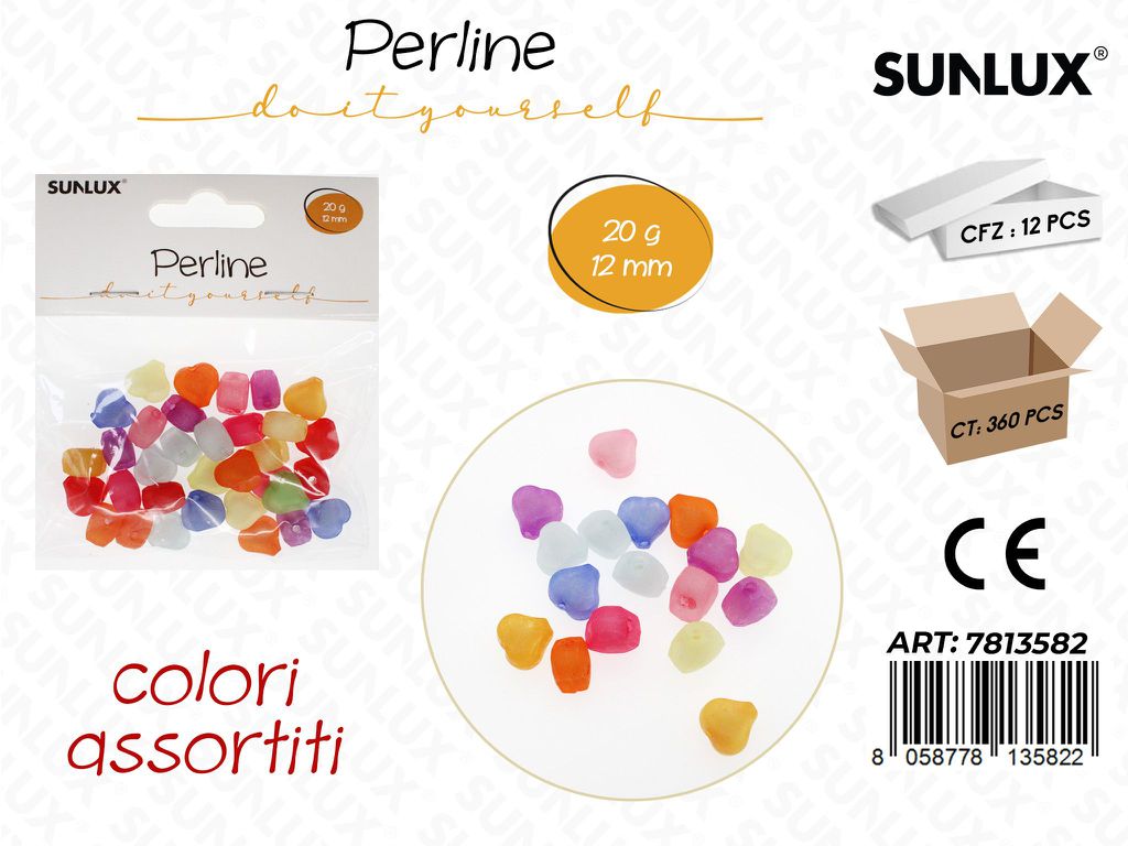 PERLINE DEC. FORATE 20GR 12MM /PZ DA 12**