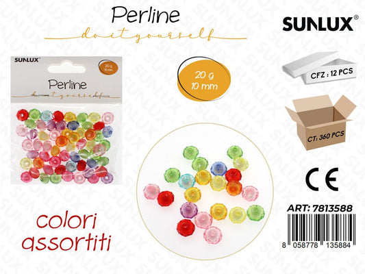 Sunlux Perline Dec. Forate 20GR 10MM