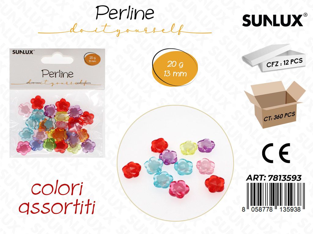 Sunlux Perline Dec. Forate 20GR 13MM