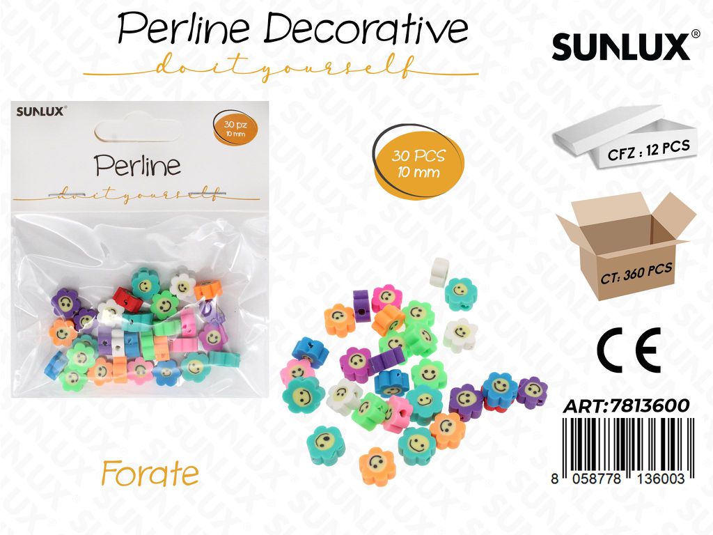PERLINE DEC. FORATE 30PCS 10MM /PZ DA 12**