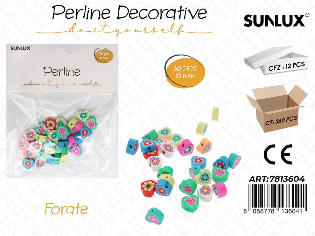 PERLINE DEC. FORATE 30PCS 10MM /PZ DA 12**