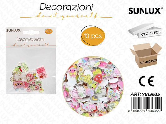 Sunlux Decorazioni Ass. 10PCS