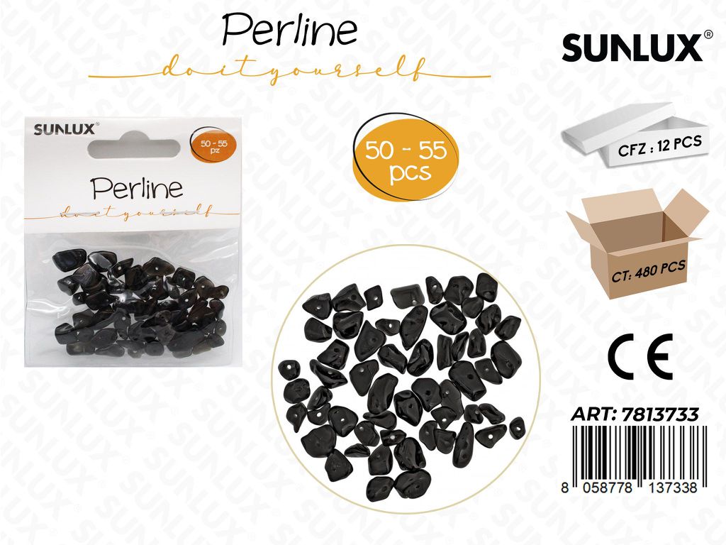 Sunlux Perline Pietra Dec. 50-55PCS