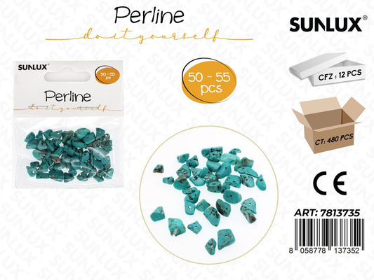 Sunlux Perline Pietra Dec. 50-55PCS
