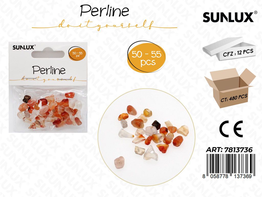 Sunlux Perline Pietra Dec. 50-55PCS