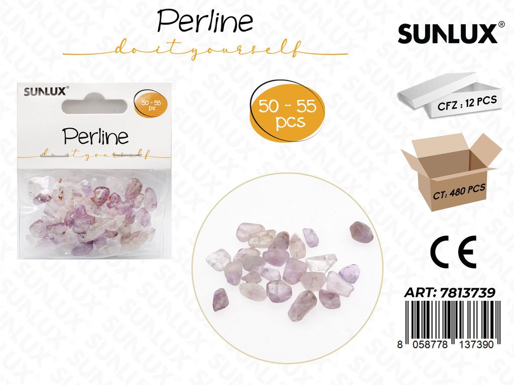 Sunlux Perline Pietra Dec. 50-55PCS