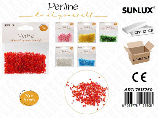 Sunlux Perline Ass. c/ Foro 3MM 30GR
