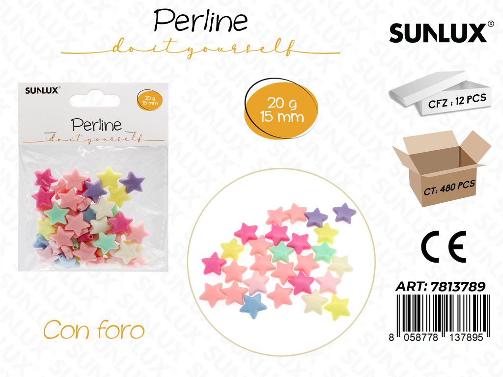Sunlux Perline c/ Foro Ass. 20GR 15MM
