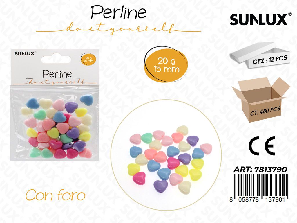 Sunlux Perline c/ Foro Ass. 20GR 15MM