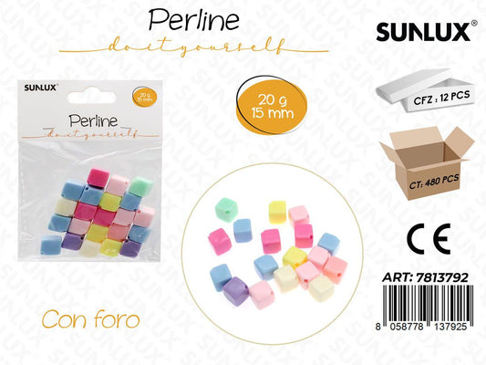 Sunlux Perline c/ Foro Ass. 20GR 15MM