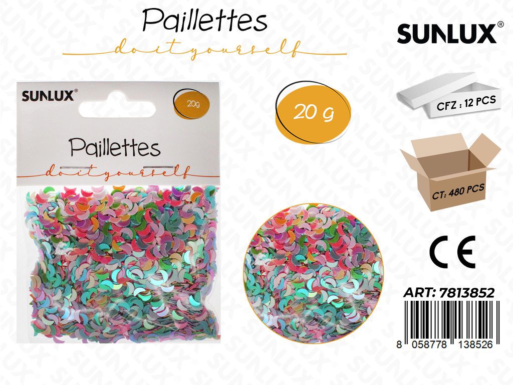 Sunlux Paillettes Luna Col. Ass 20G / Pz da 12