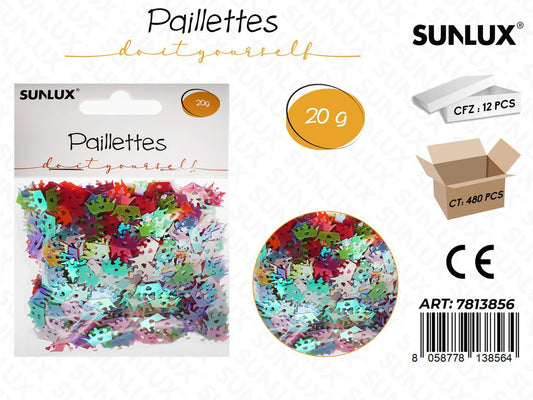 Sunlux Paillettes Corona Col. Ass 20G / Pz da 12