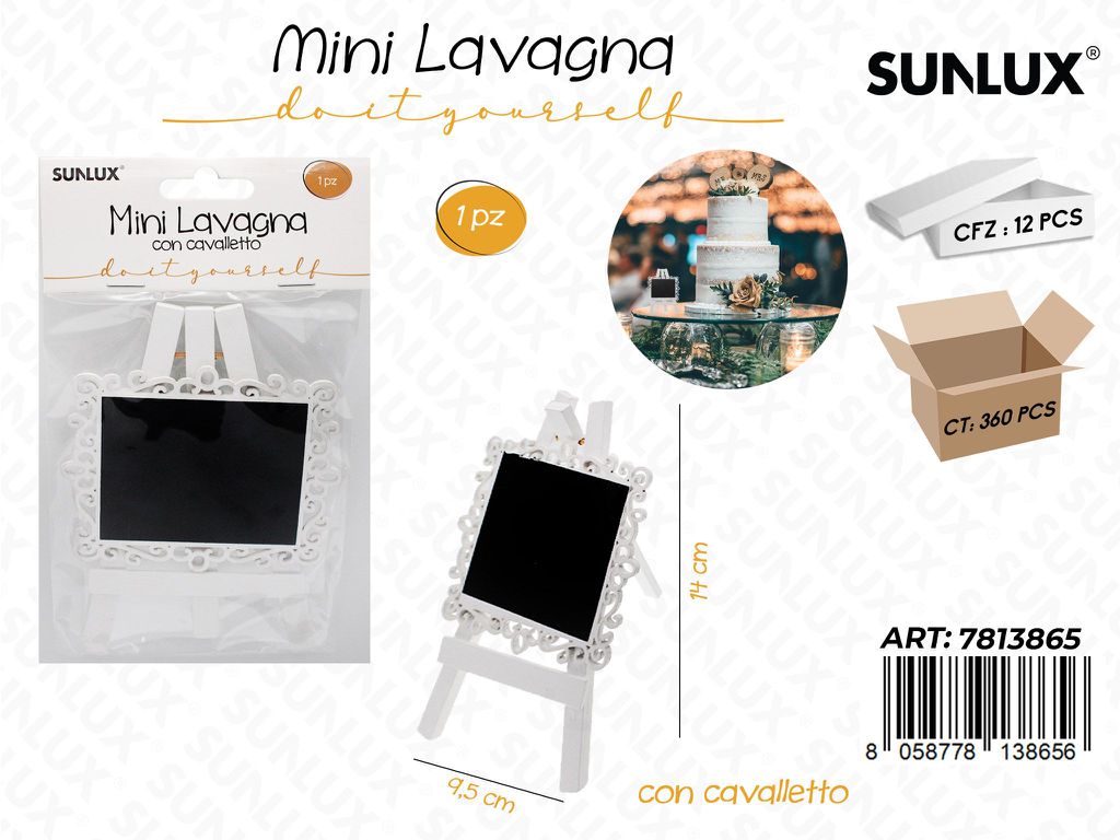Sunlux Mini Lavagna c/Cavalletto 9.5*14CM