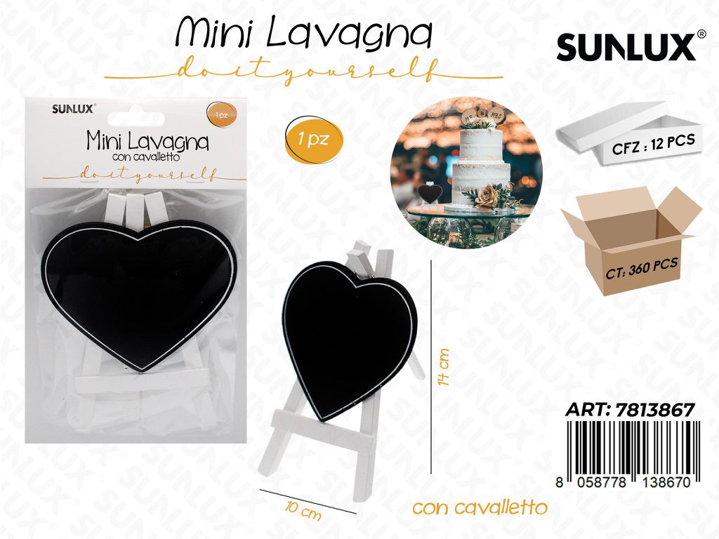 Sunlux Mini Lavagna c/Cavalletto 10*14CM