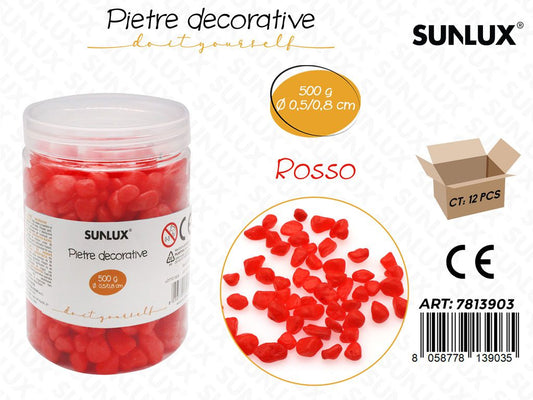 Sunlux Pietre Dec. Rosso 500GR 0.5-0.8CM