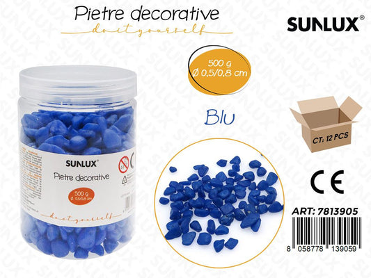 Sunlux Pietre Dec. Blu 500GR 0.5-0.8CM