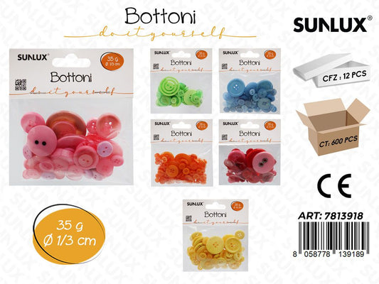 Sunlux Bottoni Col. Ass. D.1-3CM 35G