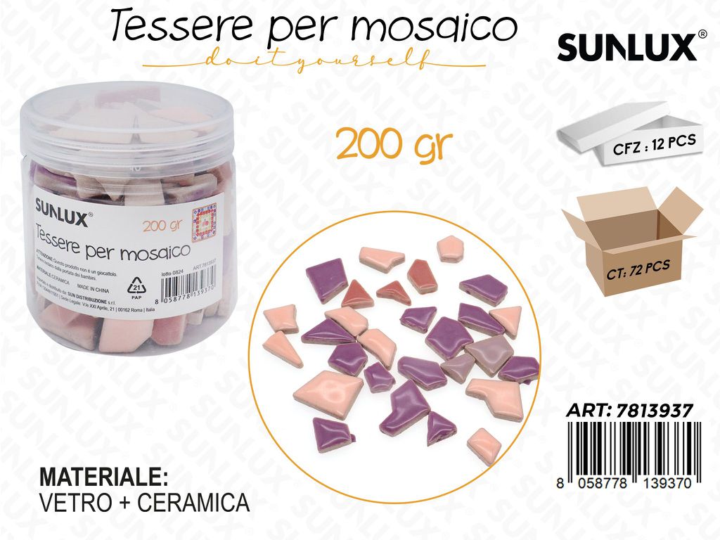 Sunlux Tessere Mosaico Ceramica 200GR