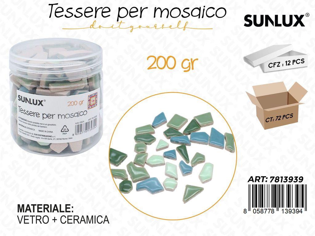 Sunlux Tessere Mosaico Ceramica 200GR