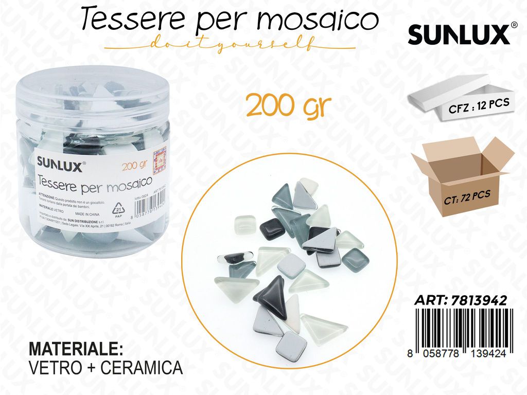 Sunlux Tessere Mosaico Vetro 200GR