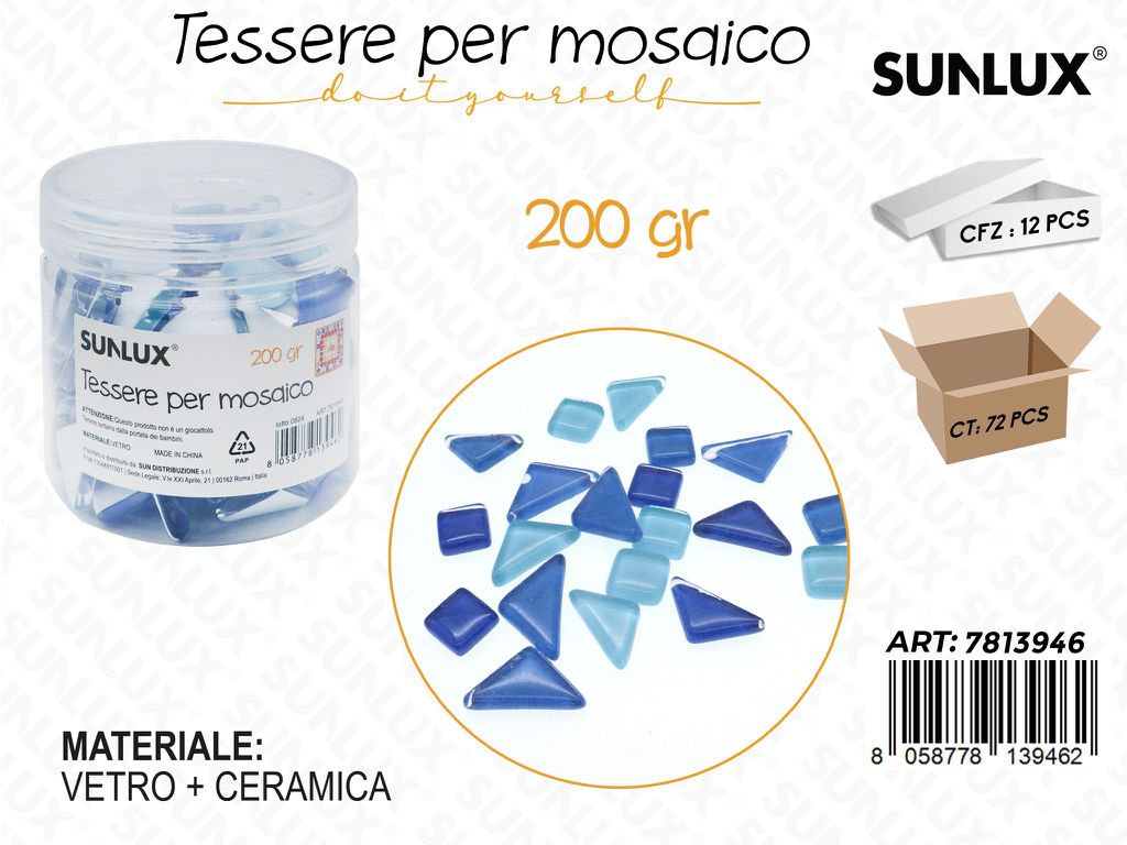 Sunlux Tessere Mosaico Vetro 200GR