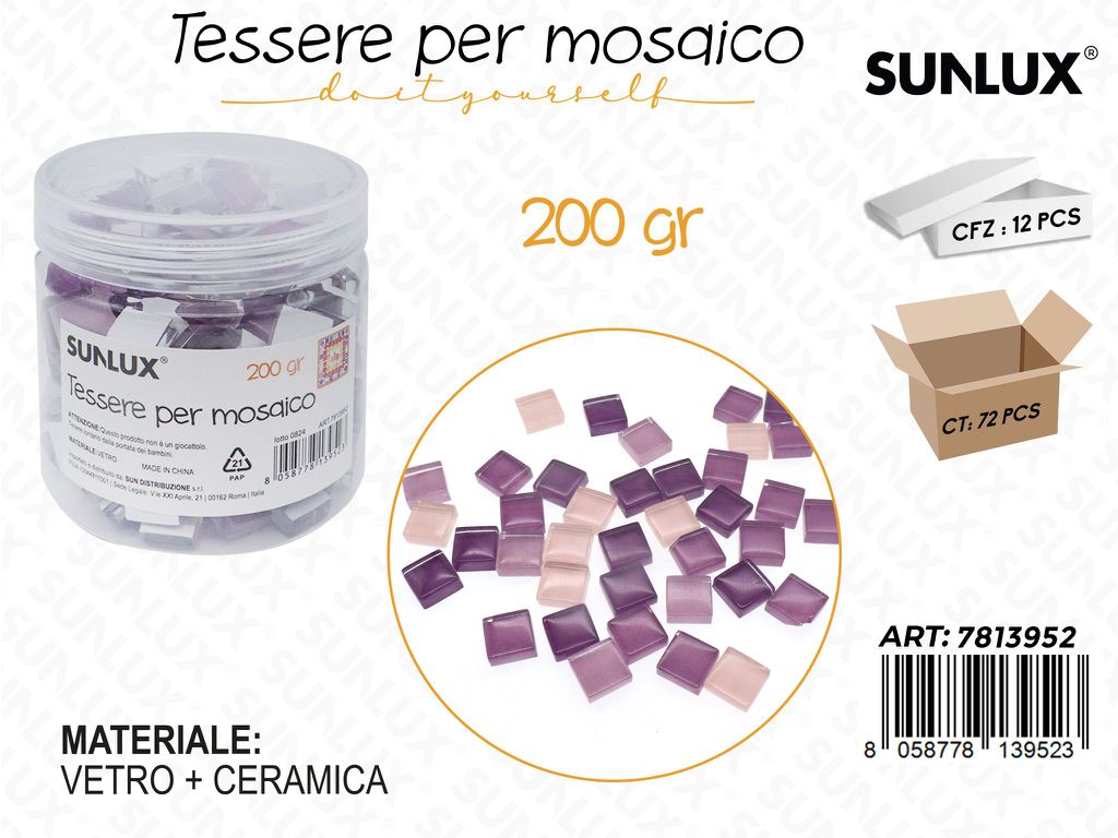 Sunlux Tessere Mosaico Vetro 200GR