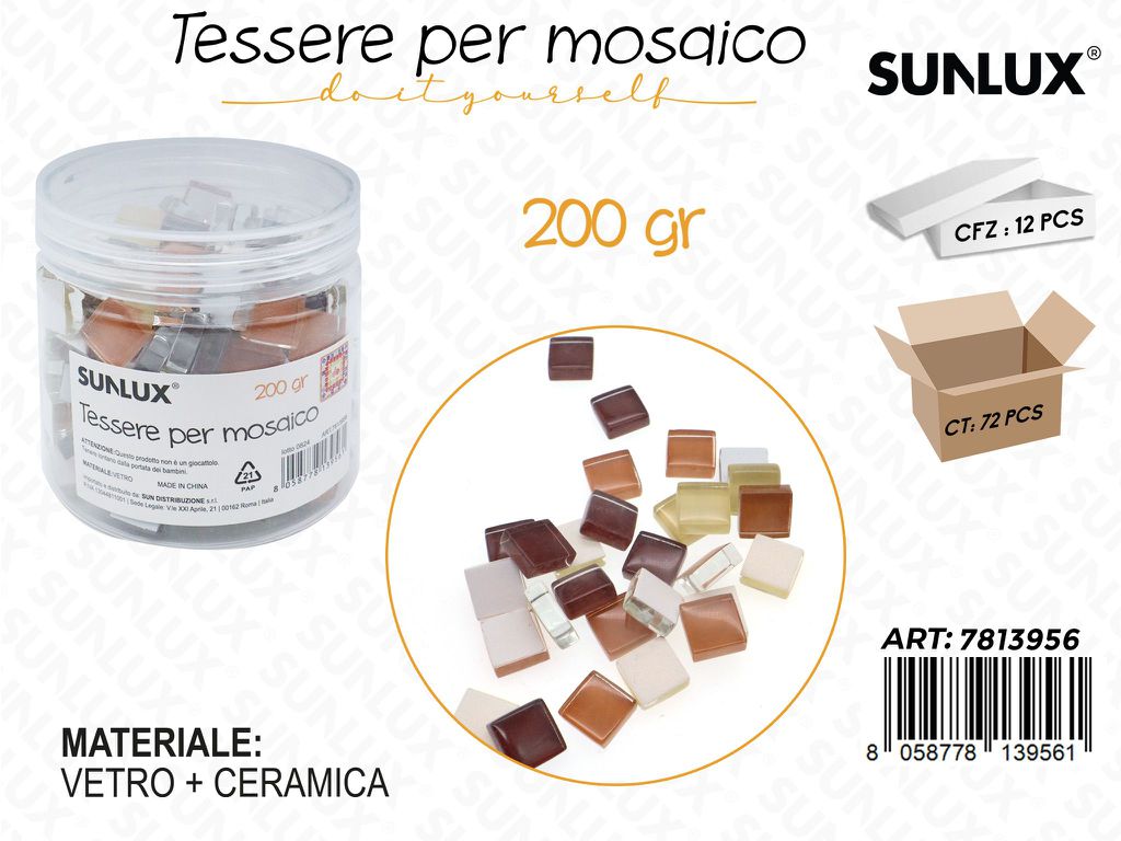 Sunlux Tessere Mosaico Vetro 200GR