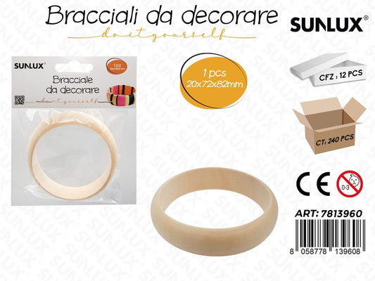 Sunlux Bracciale da Decorare 20*72*82MM