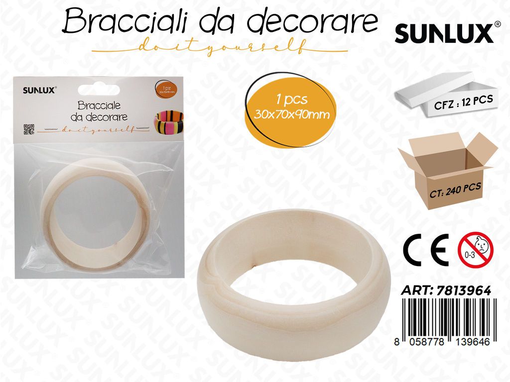 Sunlux Bracciale da Decorare 30*70*90MM