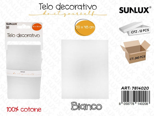 Sunlux Telo Dec. Cotone Bianco 50*48CM