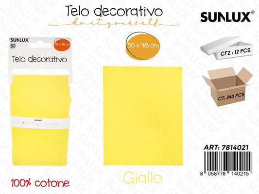 Sunlux Telo Dec. Cotone Giallo 50*48CM