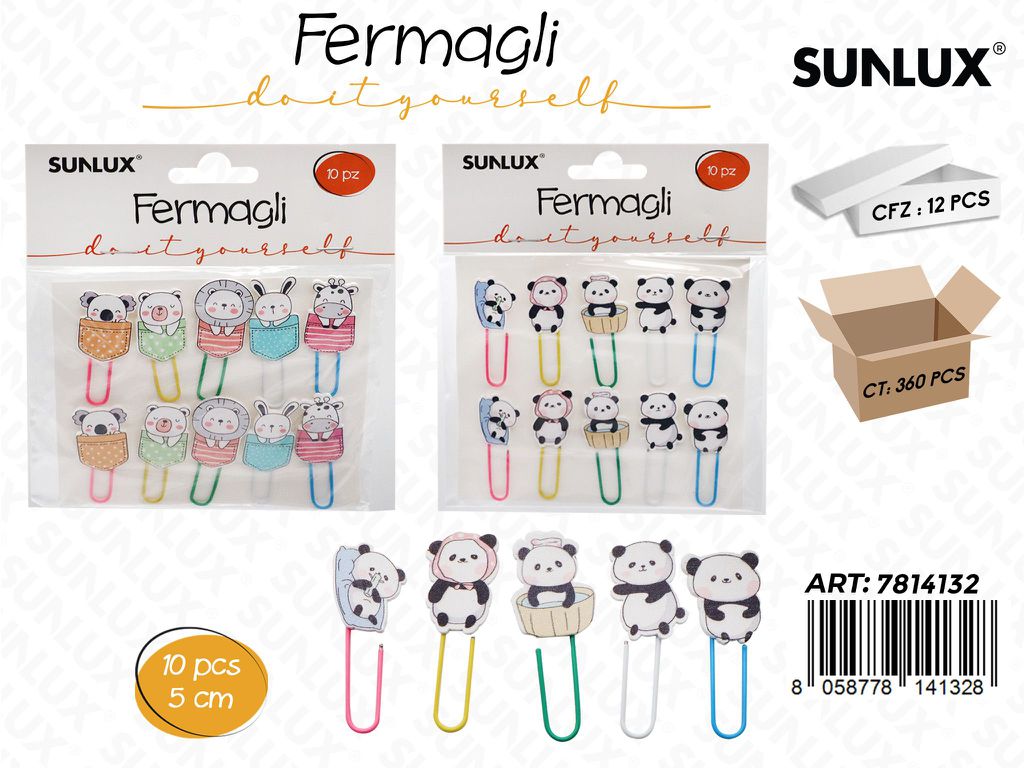 MOLLETTINE C/CORDA 10PCS ASS. 4CM