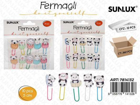 MOLLETTINE C/CORDA 10PCS ASS. 4CM
